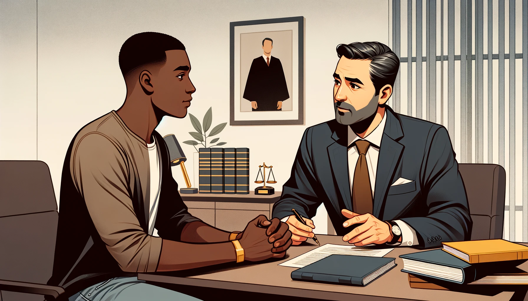 Illustration accompanying Empowering Fathers: Winning Strategies for Custody Battles